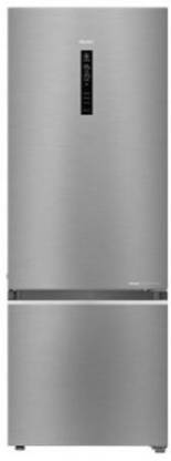 Haier 346 L Frost Free Double Door Bottom Mount 3 Star Refrigerator  (Inox Steel, HRB-3664CIS-E)
