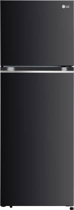 LG 343 L Frost Free Double Door 2 Star Refrigerator with Door Cooling+, Inverter Compressor, Express Freeze & Multi Air Flow  (Ebony Sheen, GL-D382SESY)
