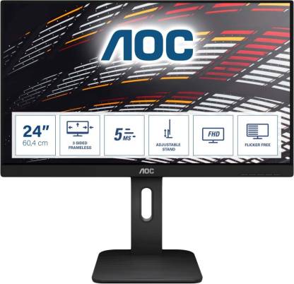 AOC 23.8 inch Full HD Monitor (24P1)  (Response Time: 5 ms)