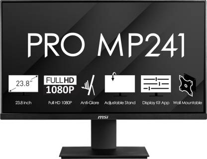 MSI PRO 23.8 inch Full HD LED Backlit IPS Panel Monitor (PRO MP241)  (Response Time: 5 ms, 60 Hz Refresh Rate)