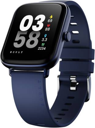 Boult Cosmic 1.69 inch Display, Complete Health Monitoring, Multiple Watch Faces, IP67 Smartwatch  (Blue Strap, Free Size)