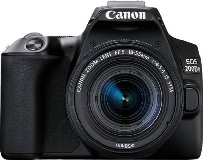 Canon EOS 200D II DSLR Camera EF-S18-55mm IS STM  (Black)