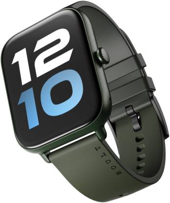Boult Ridge BT Calling 1.8" HD Display, Zinc Alloy Frame, 140+ Watch Faces, 500Nits Smartwatch  (Green Strap, Free Size)