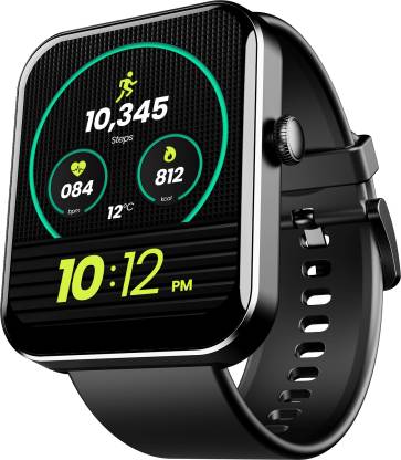 boAt Wave Flex Connect with 1.83" HD Display,Bluetooth Calling & Premium Metal Design Smartwatch  (Active Black Strap, Free Size)