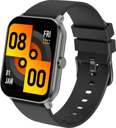Gizmore GizFit Ultra BT Calling Smartwatch With 1.69" HD Display| 60+ Sports Mode Smartwatch  (Black Strap, Regular)