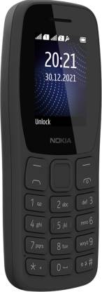 Nokia 105 PDS, Keypad Mobile Phone with FM Radio, Memory Card Slot (Charcoal)
