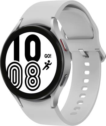 SAMSUNG Galaxy Watch4 LTE (4.4cm)  (Silver Strap, Free Size)