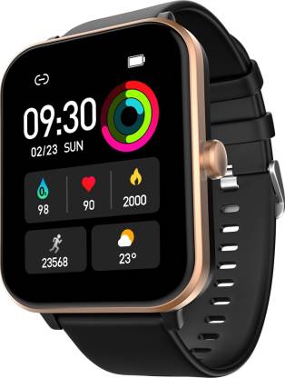 Fire-Boltt Ninja Calling Pro Plus 1.83 inch Display Smartwatch Bluetooth Calling, AI Voice Smartwatch  (Gold, Black Strap, Free Size)