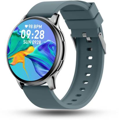 Pebble Cosmos Luxe 2.0 1.43" AMOLED Display with BT Calling and Responsive Watch Faces Smartwatch  (Grey Strap, Free Size)