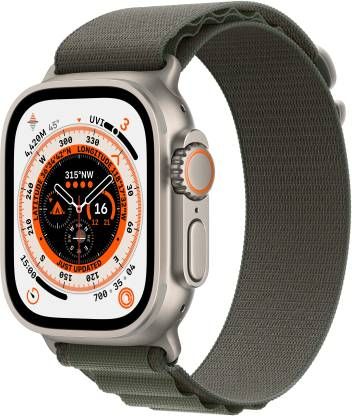 APPLE Watch Ultra GPS + Cellular - ECG App, Temp sensor, Blood oxygen, Fall Detection (Green Alpine Strap, Small) APPLE Watch Ultra GPS + Cellular - ECG App, Temp sensor, Blood oxygen, Fall Detection (Green Alpine Strap, Small)