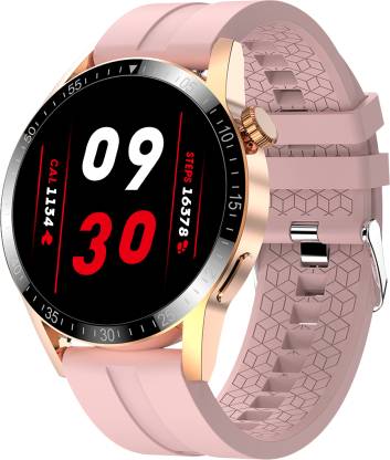 Fire-Boltt Talk Ultra 1.39 Round Color HD Display with Bluetooth Calling & Metal Body Smartwatch (Pink Strap, Regular)