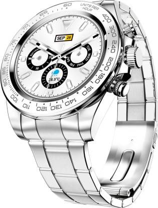 Fire-Boltt Blizzard 1.28" Luxury watch with BT Calling,Stainless Steel Body & Health Suite Smartwatch (Silver Strap, Free Size) Fire-Boltt Blizzard 1.28" Luxury watch with BT Calling,Stainless Steel Body & Health Suite Smartwatch (Silver Strap, Free Size)