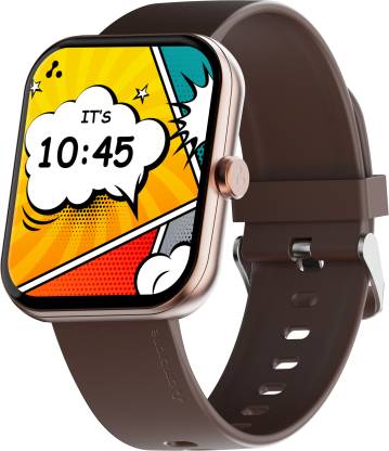 Ambrane Wise Eon Max with 2.01'' Lucid display, BT Calling, with customisable watch face Smartwatch  (Burgundy Strap, Regular)