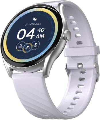 Fitshot Aster 1.43inch round AMOLED Display with BT Calling,1000 Nits brightness Smartwatch  (Lilac Bliss Strap, Regular)