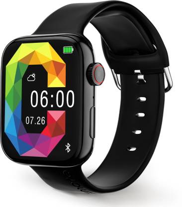 Gizmore GizFit CLOUD 1.85 IPS Large Display | AI Voice Assistant | Bluetooth Calling Smartwatch (Black Strap, Free Size)