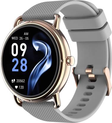Noise Fit Buzz with 1.32inch HD Round Screen, Bluetooth calling and SPO2 Smartwatch  (Grey Strap, Regular)