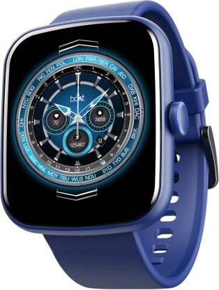 boAt Wave Beat Call with BT Calling,boAt Coins,DIY Watch Face Studio,1.69"HD Display Smartwatch (Blue Strap, Free Size)