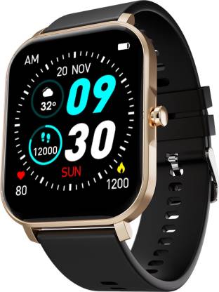 Fire-Boltt Epic Plus with1.83" 2.5D Curved Glass,SPO2, Heart Rate tracking, Touchscreen Smartwatch(Gold, Black Strap, Free Size)