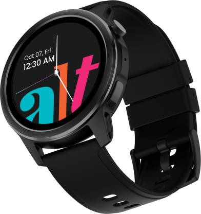 alt Vibe BT Calling with 1.38 inch HD Display, my QR Code, AI Voice Assistant Smartwatch(Black Strap, Regular)
