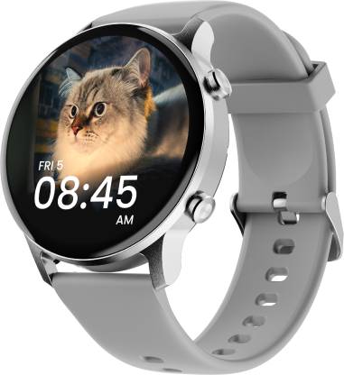 Ambrane Wise-Roam 2, 1.39" Full HD display BT calling and complete health tracking Smartwatch (Grey Strap, Regular)