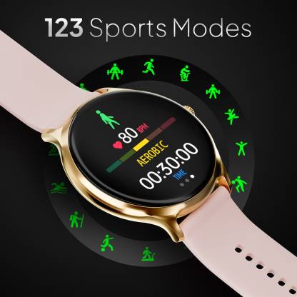 Fire-Boltt Ninja Talk 1.39'' Round Bluetooth Calling Smartwatch Metal Body,120 Sports Modes Smartwatch (Pink Strap, 1.39")