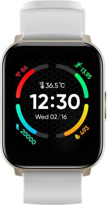 realme TechLife Watch S100 1.69" HD Display with Temperature Sensor & Lightweight Smartwatch  (Carbon Grey Strap, Free Size)