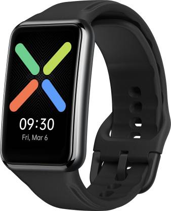 OPPO Watch Free Smartwatch  (Black Strap, Free Size)