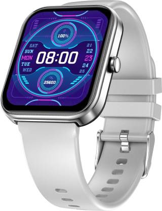 Fire-Boltt Wonder 1.8" Bluetooth Calling Smart Watch with AI Voice Assistant & Calculator Smartwatch  (Silver Strap, Free Size)