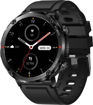 Fire-Boltt Sphere 1.6" Sporty Rugged Smartwatch Metal Body Shock Proof, 600 mAh, High Res Smartwatch (Black Strap, Free Size)