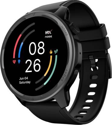Noise HRX Bounce by Hrithik Roshan, 1.39" Round ,100+ Sports Modes, Dual Tone Strap Smartwatch (Black Strap, Regular) Noise HRX Bounce by Hrithik Roshan, 1.39" Round ,100+ Sports Modes, Dual Tone Strap Smartwatch (Black Strap, Regular)