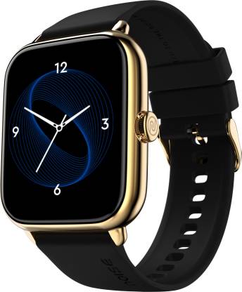 Noise Icon 3 1.91" Display with Bluetooth Calling, Metallic finish & Voice Assistant Smartwatch  (Metallic Black Strap, Regular)