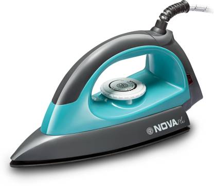 Nova Plus Amaze NI 10 1100 W Dry Iron  (Grey & Turquoise)