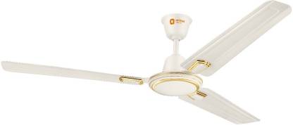 Orient Electric Ujala Air Deco 1 Star 1200 mm Ultra High Speed 3 Blade Ceiling Fan  (Ivory, Pack of 1)