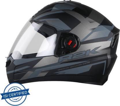 Steelbird SBA-1 R2K Motorbike Helmet (Matt Black Grey with Clear Visor) Steelbird SBA-1 R2K Motorbike Helmet (Matt Black Grey with Clear Visor)