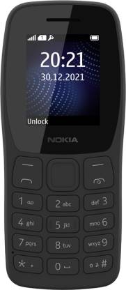 Nokia 105 Single SIM, Keypad Mobile Phone with Wireless FM Radio (Charcoal)