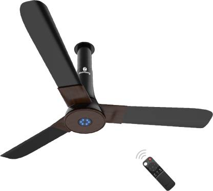 Atomberg Studio+ 1200 mm BLDC Motor with Remote 3 Blade Ceiling Fan(earth brown, Pack of 1)
