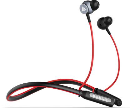 Boult Audio Curve with BoomX Rich Bass, Flexi-band, Magnetic Earbuds, IPX5 Water Resistant Bluetooth Headset  (Red, Black, Grey, In the Ear)