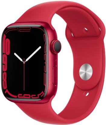 APPLE Watch Series7 (GPS-45mm) (PRODUCT)RED Aluminium Case-(PRODUCT)RED Sport Band  (Red Strap, Regular)