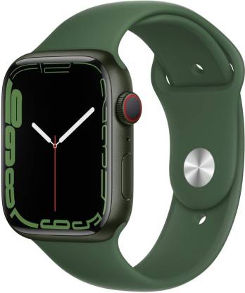 APPLE Watch Series7 (GPS+Cellular-45mm)Green Aluminium Case-Clover Sport Band (Green Strap, Regular)