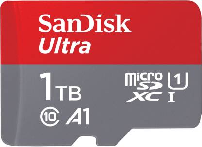 SanDisk Ultra 1 TB MicroSDXC Class 10 150 MB/s Memory Card