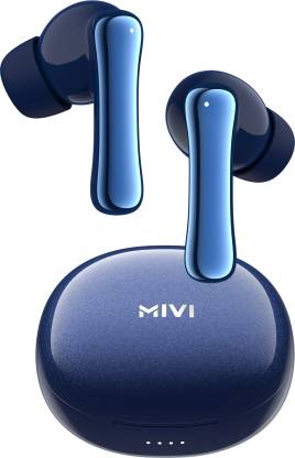 Mivi DuoPods K7 Metallic Finish,AI ENC,50H Playtime,Low Latency Gaming,Rich Bass,5.3 Bluetooth Headset  (Jazzy Blue, In the Ear)