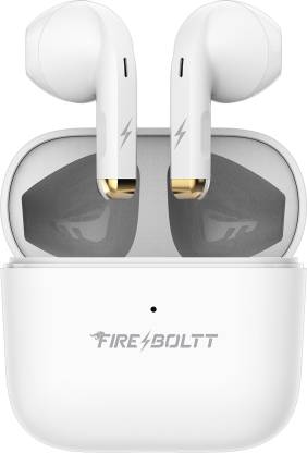 Fire-Boltt Fire Pods Ninja G201 Earbuds TWS IWP HD Calls, Quick Charge 24hrs playback Bluetooth Headset  (White, True Wireless)