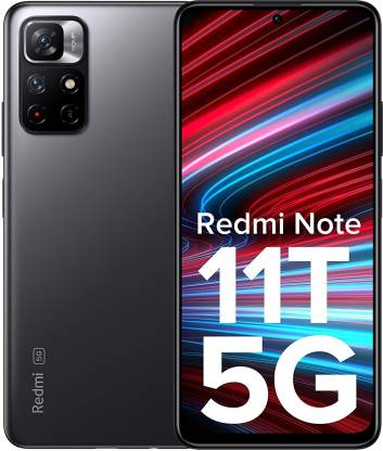REDMI Note 11T 5G (Matte black, 128 GB) (8 GB RAM)