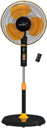 V-Guard Esfera Remote with Timer and Remote Control Operation 400 mm 3 Blade Pedestal Fan  (Orange, Black, Pack of 1)