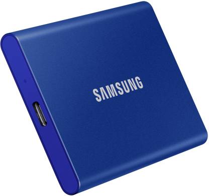 SAMSUNG T7 / 1050 Mbs / PC,Mac,Android / Portable,Type C Enabled / 3Y Warranty / USB 3.2 1 TB External Solid State Drive (SSD)  (Blue)