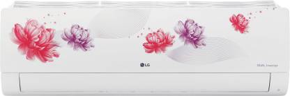 LG AI Convertible 6-in-1 Cooling 2023 Model 1.5 Ton 5 Star Split Inverter 4 Way Swing, HD Filter with Anti-Virus Protection AC with Wi-fi Connect - Floral  (RS-Q19FWZE, Copper Condenser)
