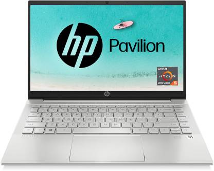 HP Pavilion Ryzen 5 Hexa Core 5625U - (16 GB/512 GB SSD/Windows 11 Home) 14-EC1005AU Thin and Light Laptop (14 Inch, Natural Silver, 1.41 kg, With MS Office)