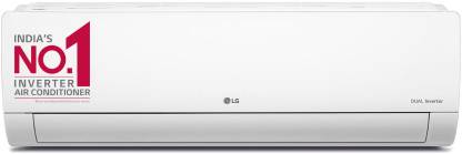 LG Super Convertible 6-in-1 Cooling 1.5 Ton 5 Star Split Inverter AI, 4 Way Swing, HD Filter with Anti-Virus Protection AC - White  (PS-Q19RNZE, Copper Condenser)