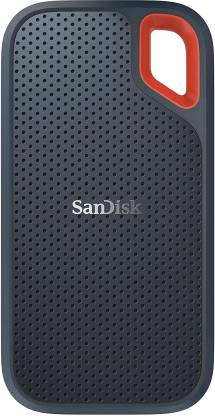 SanDisk Extreme Portable SDSSDE61-2T00-G25 2 TB Wired External Solid State Drive(Black, Red, Mobile Backup Enabled)
