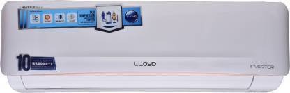 Lloyd . 1.5 Ton 5 Star Split Inverter with PM 2.5 Filter AC - White  (GLS18I56WGEL, Copper Condenser)
